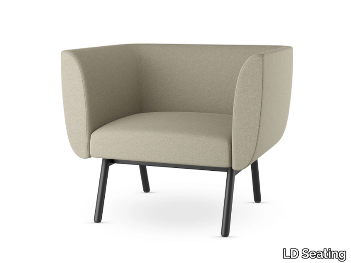 NIDO NI-K1-L-N1 - Fabric armchair with armrests _ LD Seating