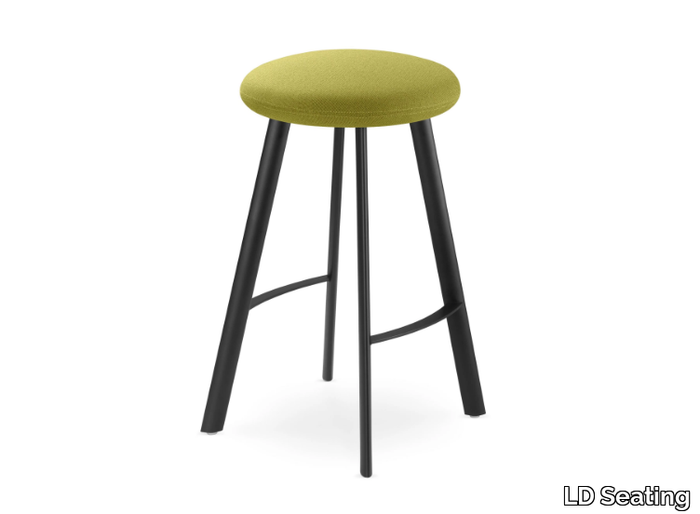 SPOT SP-670-N1 - Upholstered steel stool with footrest _ LD Seating