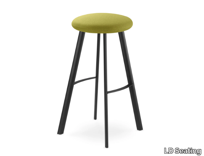 SPOT SP-770-N1 - Upholstered steel stool with footrest _ LD Seating