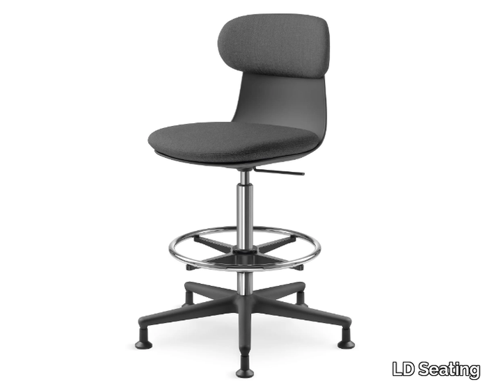 ZOE 223-BL - Swivel height-adjustable office chair with 5-Spoke base _ LD Seating