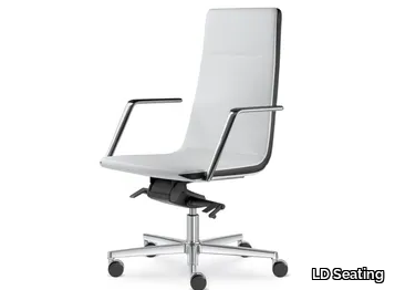 HARMONY 822-H - Swivel executive chair with armrests with 5-spoke base _ LD Seating