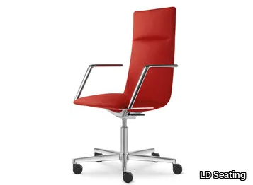 HARMONY MODERN 885 - Fabric office chair with castors with armrests with 5-Spoke base _ LD Seating