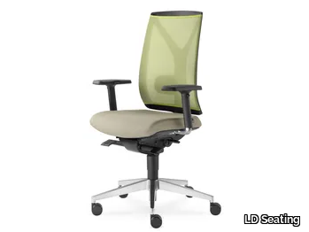 LEAF 503-SYS - Fabric office chair with 5-Spoke base with armrests _ LD Seating