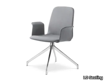 SUNRISE 152 BR F70-N6 - Trestle-based fabric office chair with armrests _ LD Seating