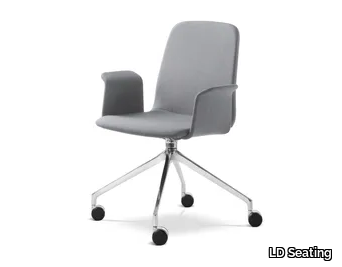 SUNRISE 152 BR F75-N6 - Fabric office chair with castors with armrests _ LD Seating