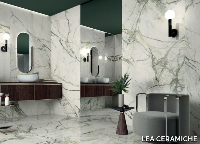 CALACATTA EMERALD - Anti-slip laminated stoneware wall/floor tiles with marble effect _ LEA CERAMICHE