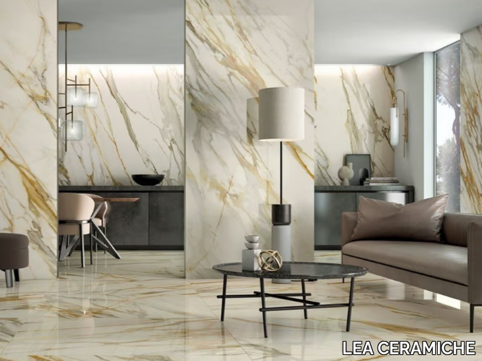 GOLDEN BORG - Laminated stoneware wall/floor tiles with marble effect _ LEA CERAMICHE