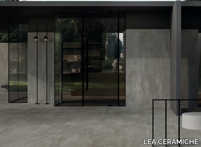 CONCRETO MEDIUM - Porcelain stoneware wall/floor tiles with concrete effect _ LEA CERAMICHE