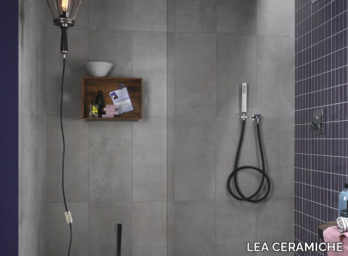 DISTRICT BOULEVARD - Antibacterial wall/floor tiles with concrete effect _ LEA CERAMICHE