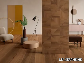 BIO SELECT WALNUT TOBACCO - Porcelain stoneware wall/floor tiles with wood effect _ LEA CERAMICHE