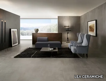 SLIMTECH CONCRETO MEDIUM - Porcelain stoneware wall/floor tiles with concrete effect _ LEA CERAMICHE