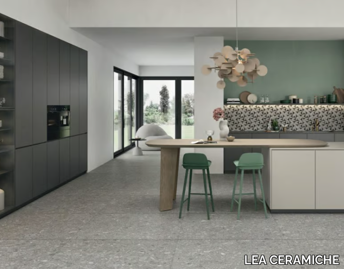 CLUSTER MID - Indoor/outdoor porcelain stoneware wall/floor tiles with stone effect _ LEA CERAMICHE