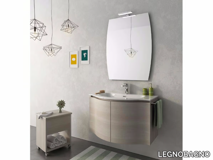 BROADWAY B7 - Wall-mounted vanity unit with doors _ LEGNOBAGNO