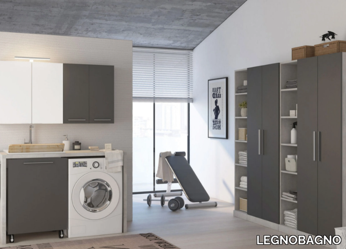 URBAN LAUNDRY 07 - Sectional wooden laundry room cabinet _ LEGNOBAGNO