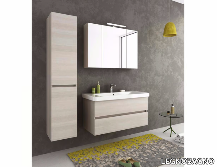 SOHO S8 - Wall-mounted vanity unit with drawers _ LEGNOBAGNO