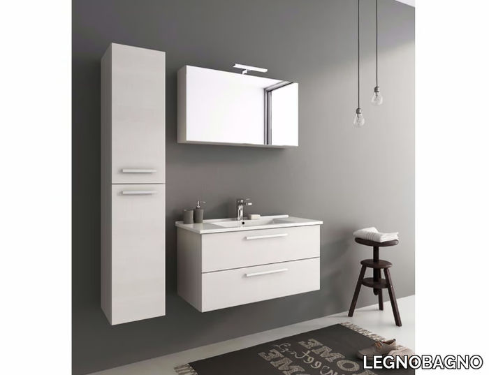 HARLEM H20 - Wall-mounted vanity unit with drawers _ LEGNOBAGNO