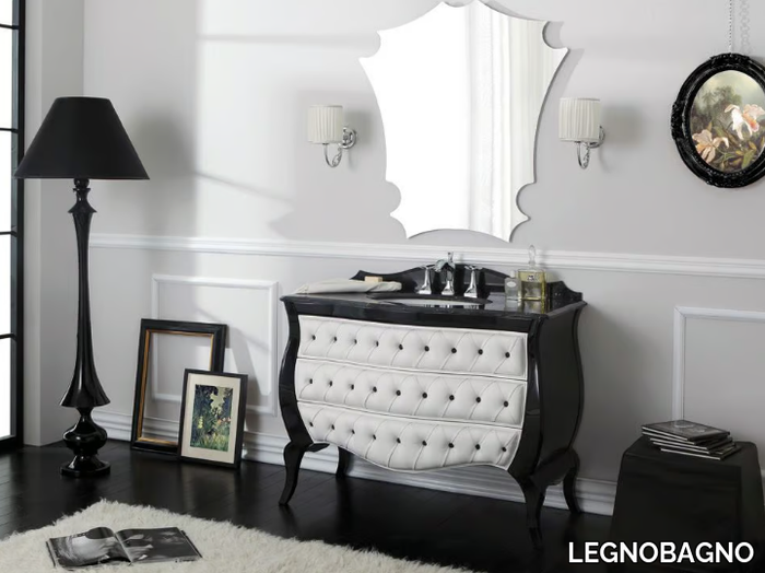 VINTAGE 01 - Tufted vanity unit with drawers _ LEGNOBAGNO