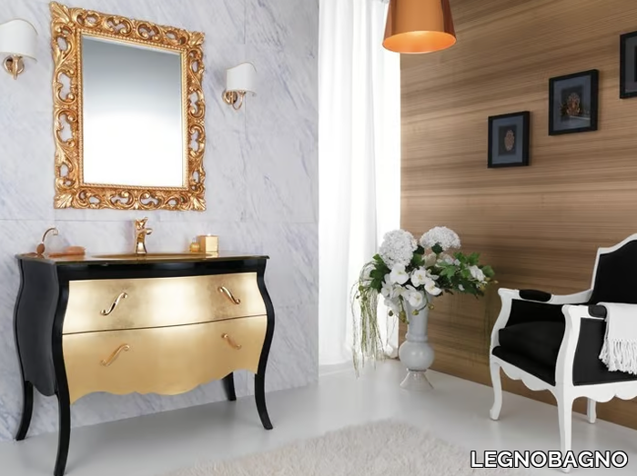 VANITY 5 - Wooden vanity unit with drawers _ LEGNOBAGNO