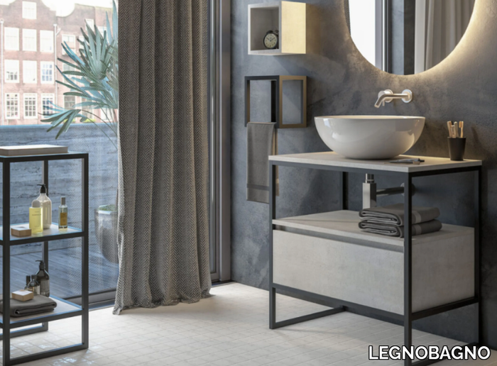 URBAN STRUTTURA 01 - Floor-standing vanity unit with drawers _ LEGNOBAGNO