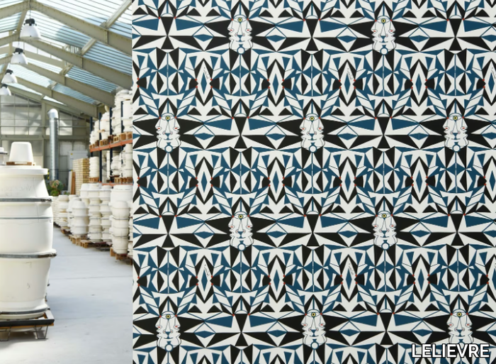 EMAIL - Motif geometric nonwoven wallpaper _ LELIEVRE