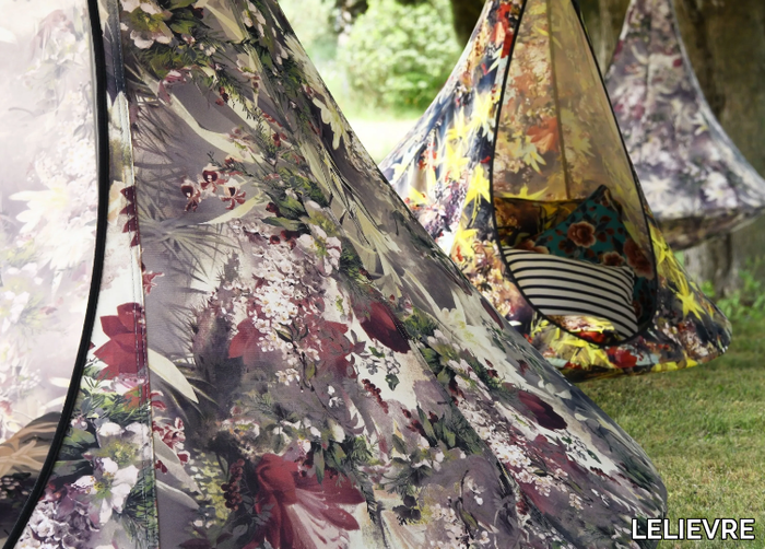 JEAN PAUL GAULTIER - FLOWER POWER - Outdoor polyester fabric with floral pattern _ LELIEVRE