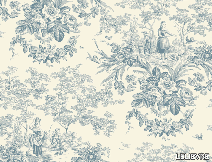 BEAUX JOURS - Landscape nonwoven wallpaper _ LELIEVRE