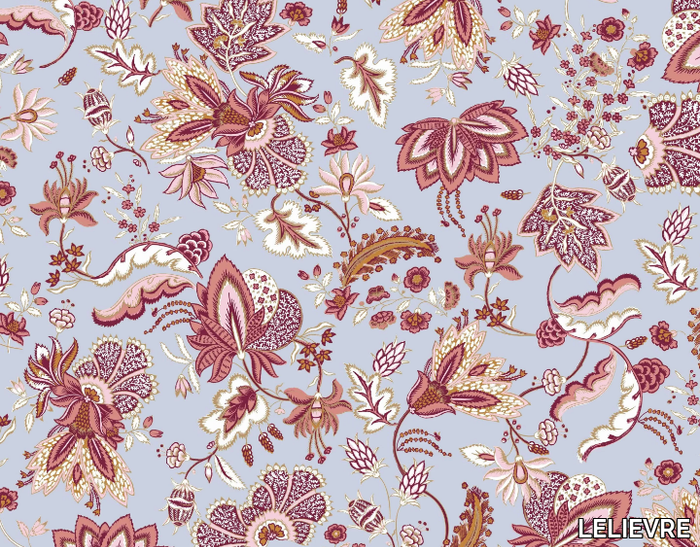 CONSTANCE - Nonwoven wallpaper with floral pattern _ LELIEVRE