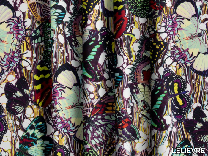 PAPILLONS - Multi-colored cotton fabric _ LELIEVRE