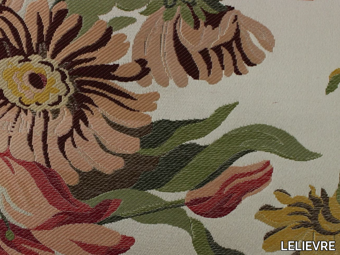 TASSINARI & CHATEL - LIANCOURT - Silk fabric with floral pattern _ LELIEVRE