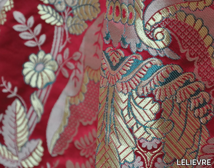 TASSINARI & CHATEL - MAINTENON - Damask fabric with floral pattern _ LELIEVRE