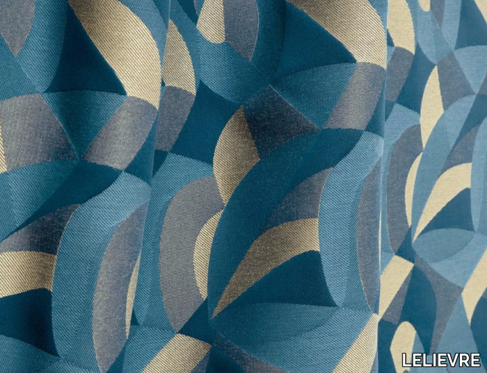 TCHIN - Washable Trevira® CS fabric with graphic pattern _ LELIEVRE