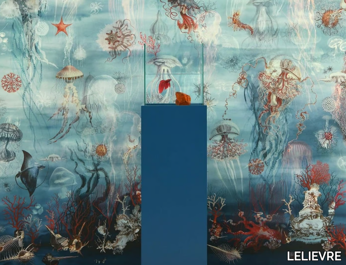 JEAN PAUL GAULTIER - ABYSSAL - Landscape woven vinyl wallpaper _ LELIEVRE