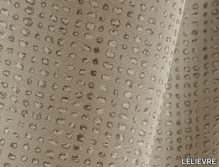 ARABICA - Dotted jacquard Trevira® CS fabric for curtains _ LELIEVRE