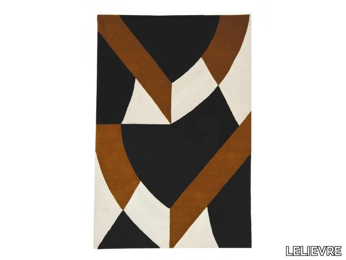 HORIZON - Patterned rectangular wool rug _ LELIEVRE