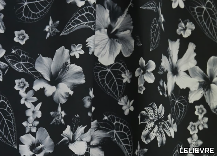 JEAN PAUL GAULTIER - HONOLULU - Printed cotton fabric with floral pattern _ LELIEVRE