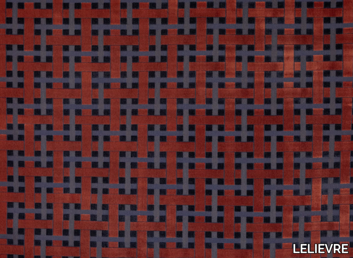 LACIS - Viscose fabric with graphic pattern _ LELIEVRE