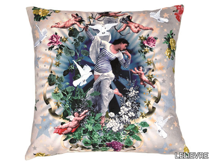 JEAN PAUL GAULTIER - VOLAGE - Square polyester cushion _ LELIEVRE