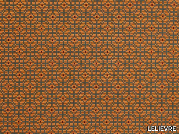 PALANQUIN - Viscose fabric with graphic pattern _ LELIEVRE