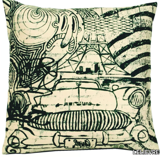 JEAN PAUL GAULTIER - CONFESSION - Square fabric cushion _ LELIEVRE