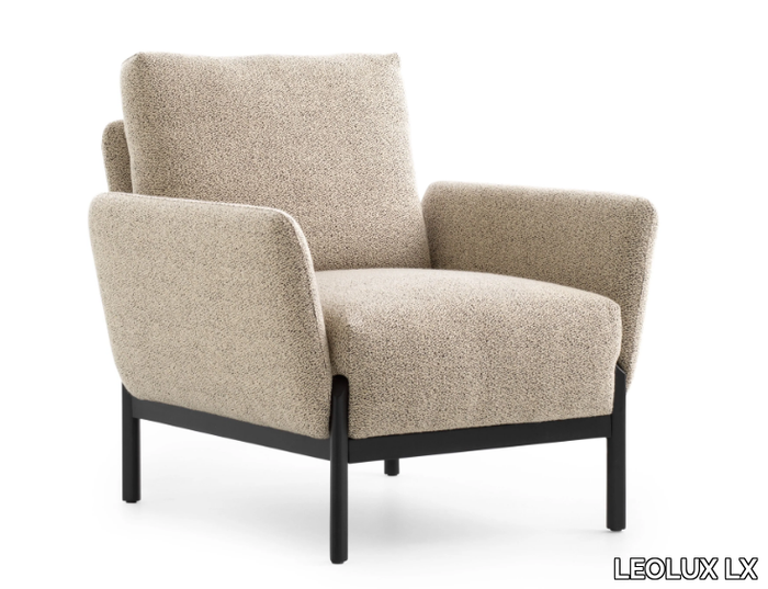 LXR22 - Fabric armchair with armrests _ LEOLUX LX