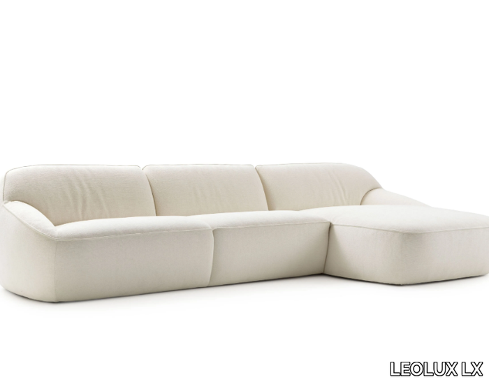 LXR26 - Fabric sofa with chaise longue _ LEOLUX LX