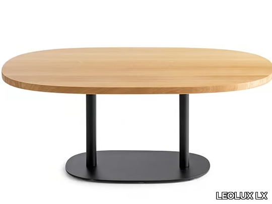 LXT09 - Oval wooden coffee table for living room _ LEOLUX LX