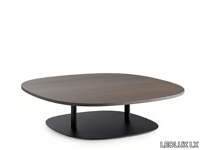 LXT09 - Square low wooden coffee table for living room _ LEOLUX LX