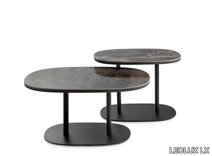 LXT09 - Rectangular metal coffee table for living room _ LEOLUX LX