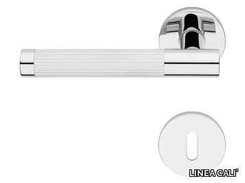 JENNY - Brass door handle with lock _ LINEA CALI'