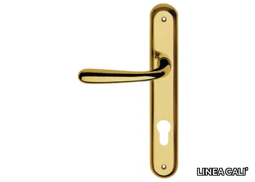 GARDA - Classic style brass door handle on back plate _ LINEA CALI'