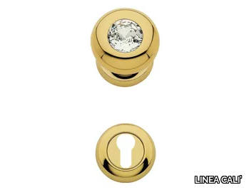 ELIKA CRYSTAL - Chromed brass door knob with Swarovski® Crystals with lock _ LINEA CALI'