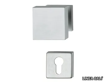 OPEN - Chromed brass door knob with lock _ LINEA CALI'