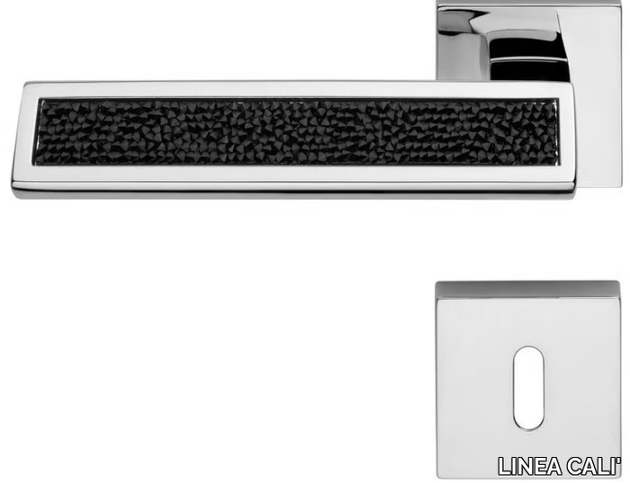 RIFLESSO ROCKS - Door handle with Swarovski® Crystals with lock _ LINEA CALI'