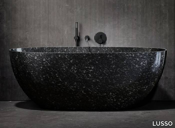 VIVERE - Freestanding oval carbon fibre bathtub _ LUSSO